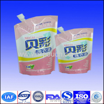 Stand Up Spout Bags For Liquid Detergent 